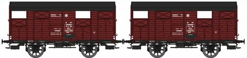 REE Modeles WB-263 - French 2pc Closed Wagon Set of the PLM